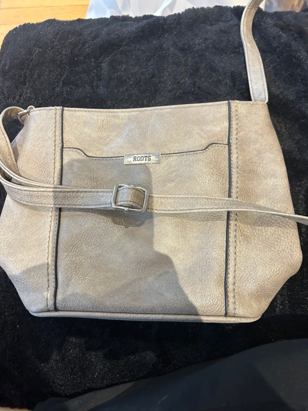 Roots Taupe Crossbody Bag - Roots